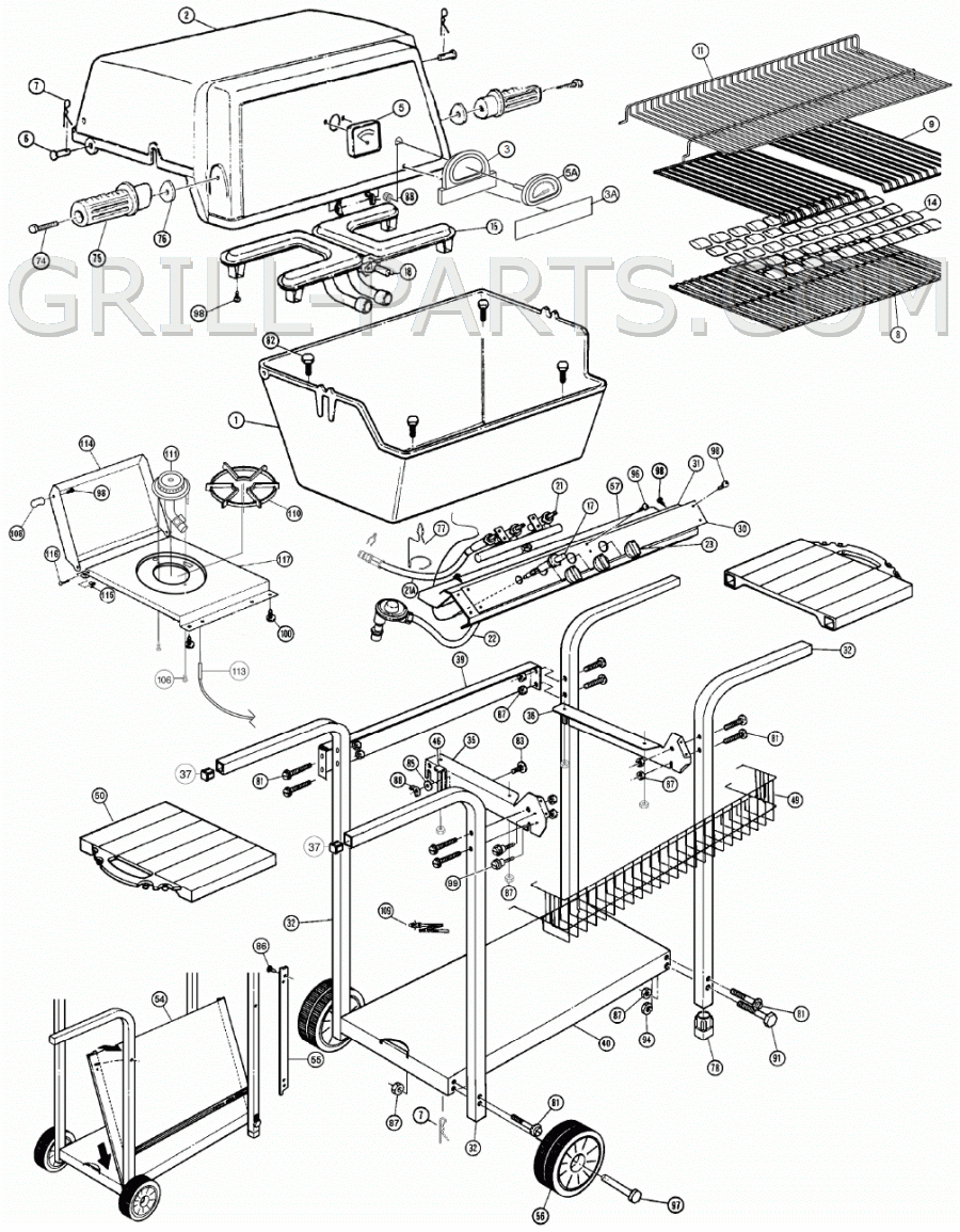 Broil Mate 202 4 replacement grill parts FREE ship