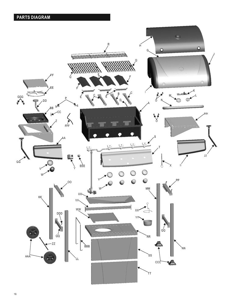 Charbroil 463210311 gas BBQ grill parts FREE ship