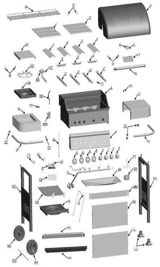 Charbroil Classic 463211513 parts FREE Shipping