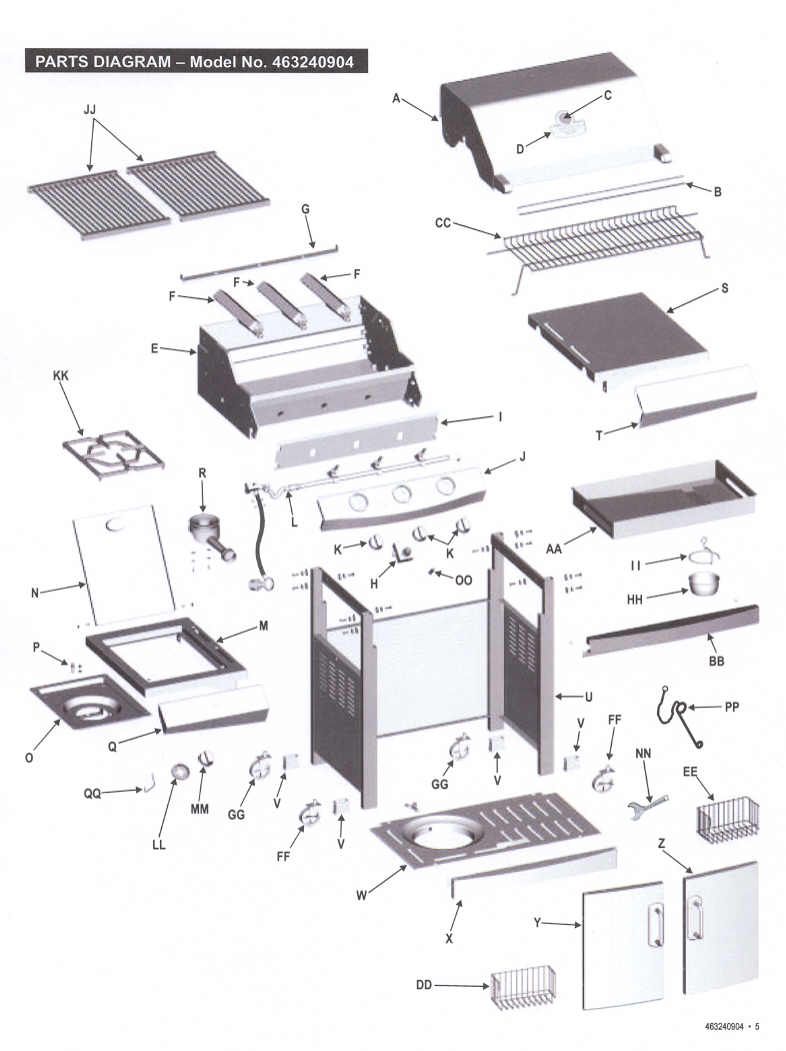 Charbroil Commercial 463240904 parts FREE Shipping