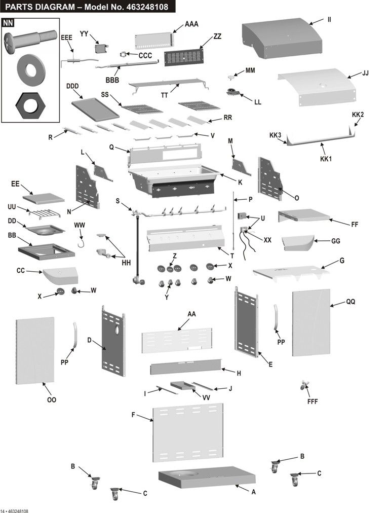 Charbroil Commercial 463248108 parts FREE Shipping