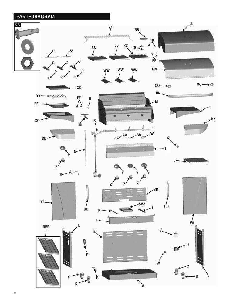 Charbroil Commercial Infrared 463257110 parts FREE Shipping