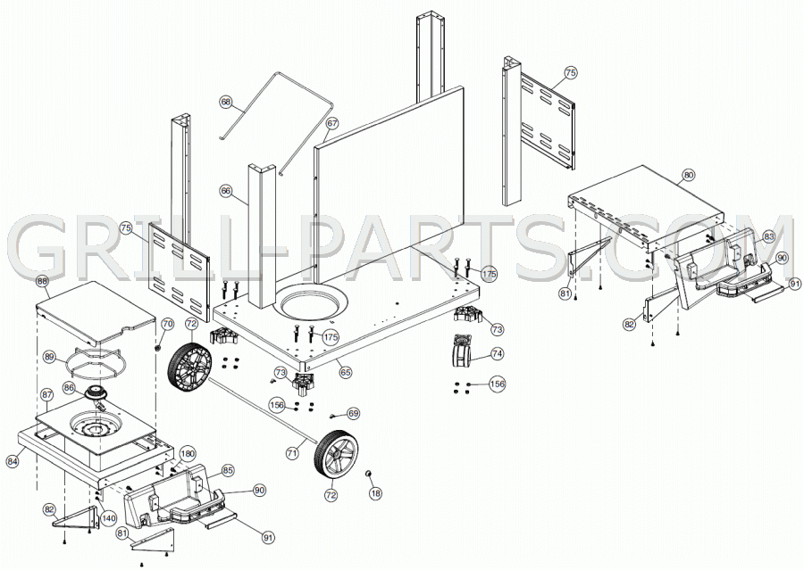 Huntington rebel grill clearance parts