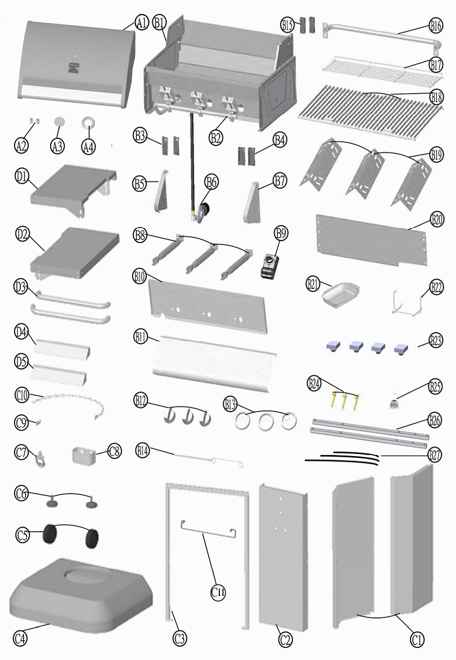 Kenmore 119.16126011 replacement grill parts FREE ship