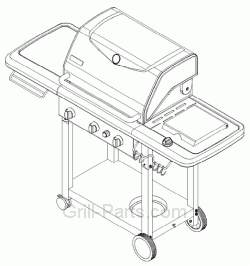 Brass Clamp-on Valve Grill Repair Part Kenmore Models